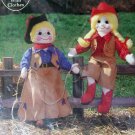 Gingham Goose Patterns - Cowboy & Cowgirl Soft Sculptured Doll Pattern