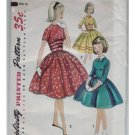 Simplicity #1737 Girls Dress Pattern Size 10 c.1956