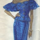 Vogue Pattern #2409 Albert Nipon Drop Shoulder Dress Sizes 12-14-16