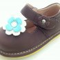 Puddle Jumper Shoes- Brown with Blue Flower, Size 3