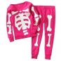 Carter's Skeleton Bones Snug Fit Cotton Pajamas - Pink