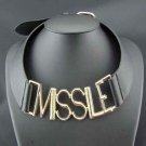 black leather choker necklace