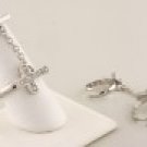 Clear Crystal Cross Knuckle Ring 0001r