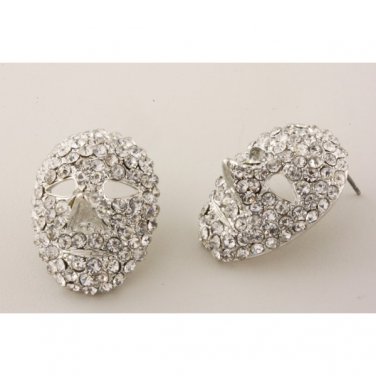 Crystal Mask Studs 0005e