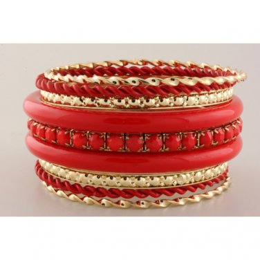 Acrylic Bead Bangle Set 0004b