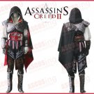 Assassin's Creed 2 II Ezio BLACK Anime Cosplay Costume Luxury Version Any Size