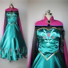 Disney Movies Frozen Snow Queen Princess Anna Elsa Coronation dress cosplay costume Custom made