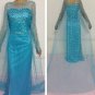 Disney Movie Frozen Snow Queens Elsa Dress Princess Cosplay Costume Kids Girls Custom made