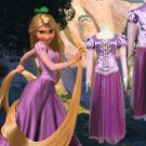 Disney movie game Tangled Rapunzel Anime Cosplay Costume purple dress