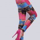 Sexy chains print tight leggings
