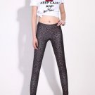 Sexy brown print tight leggings