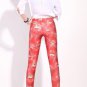 Sexy colorful red print tight leggings
