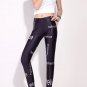 Sexy colorful letters print tight leggings