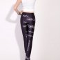 Sexy colorful letters print tight leggings