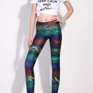 Sexy colorful print tight leggings