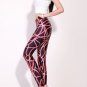 Sexy colorful lines print tight leggings