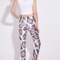 Sexy colorful brown spot print tight leggings