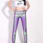 Sexy colorful purple skeleton print tight leggings