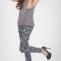 Sexy grey reptile pattern tight leggings