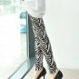 Sexy black and white zebra print tight leggings