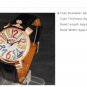 Stylish rainbow color large numbers unisex watch