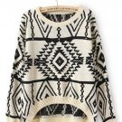 Aztec pattern pullovers sweater