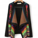 Geometric print  loose pullover sweater