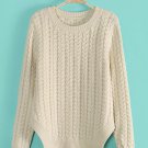 Knitted loose pullover sweater
