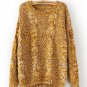 Knitted loose pullover sweater