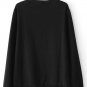 Colorful eye print loose pullover sweater
