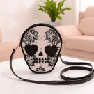 Mini Skull Pattern Heart Shape Eyes Shoulder