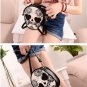 Mini Skull Pattern Heart Shape Eyes Shoulder