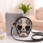 Mini Skull Pattern Heart Shape Eyes Shoulder
