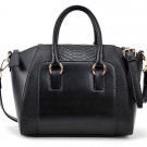 Reptile imprint stylish shoulder handbag