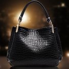 Reptile imprint stylish shoulder handbag