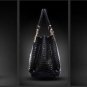 Reptile imprint stylish shoulder handbag