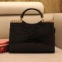 Reptile imprint stylish shoulder handbag