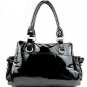 Elegant bright dark shoulder handbag
