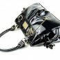 Elegant bright dark shoulder handbag