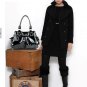 Elegant bright dark shoulder handbag
