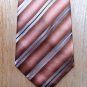 Striped Kenneth Cole New York Silk Necktie - Peach, Lavender