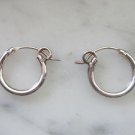 Very Nice 925 Sterling Silver Hoop Earrings