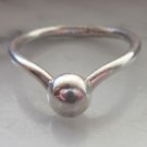 1 of 2 925 Sterling Silver Ball Bearing Design Plain Ring Size 8