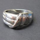 Very Nice  925 Sterling SilverFold Over Wrap Design Ring Size 6.75