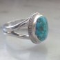 1 Rare Spide Web Lone Mountain Turquoise 925 Sterling Silver Southwestern Ring