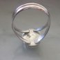 1 Rare Spide Web Lone Mountain Turquoise 925 Sterling Silver Southwestern Ring