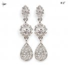 Fashion Bridal Wedding Jewelry Elegant Classic Teardrop Dangle Fashion Earrings