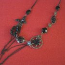 Fashion Jewelry Simple Elegant  Classy V Necklace Black