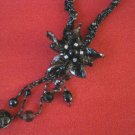 Fashion Jewelry  Classy Y Drop Necklace Black