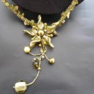 Fashion Jewelry  Classy Y Drop Necklace Brown